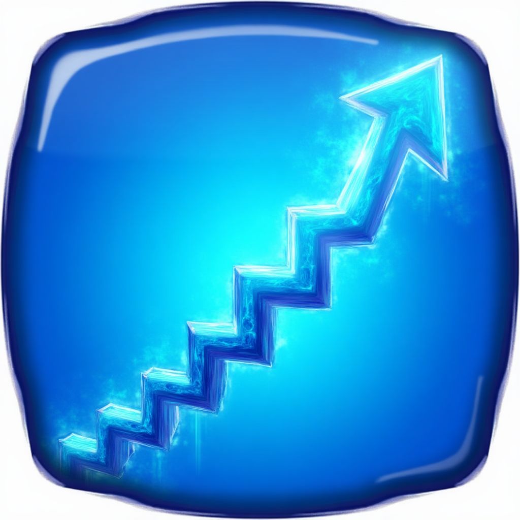 Icono gráfico ascendente